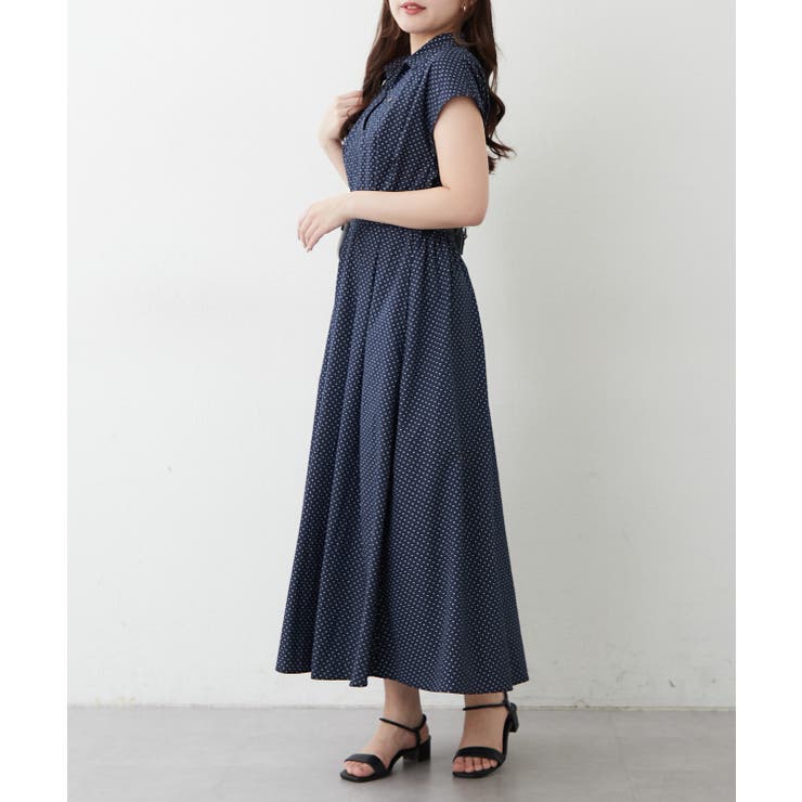 【美シルエット】スキッパーフレンチスリーブワンピース | RMAF　NICE CLAUP / OLIVE des OLIVE | 詳細画像36 