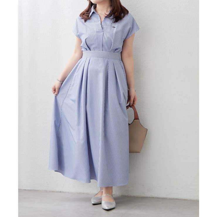 スキッパーフレンチスリーブワンピース | RMAF　NICE CLAUP / OLIVE des OLIVE | 詳細画像2 