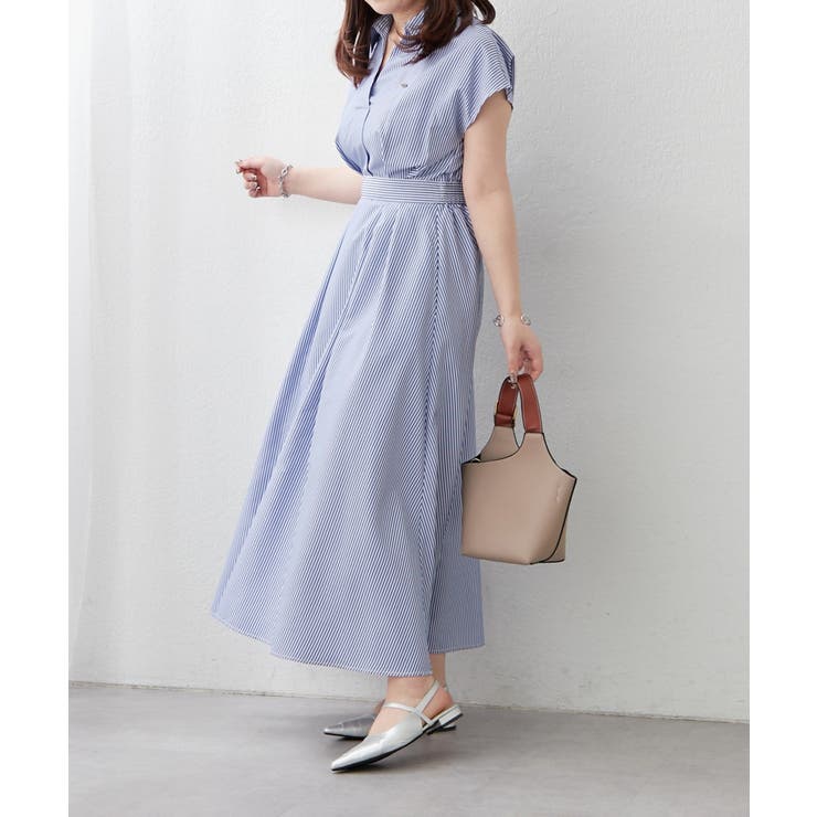 スキッパーフレンチスリーブワンピース | RMAF　NICE CLAUP / OLIVE des OLIVE | 詳細画像3 