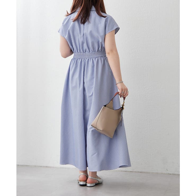 スキッパーフレンチスリーブワンピース | RMAF　NICE CLAUP / OLIVE des OLIVE | 詳細画像5 