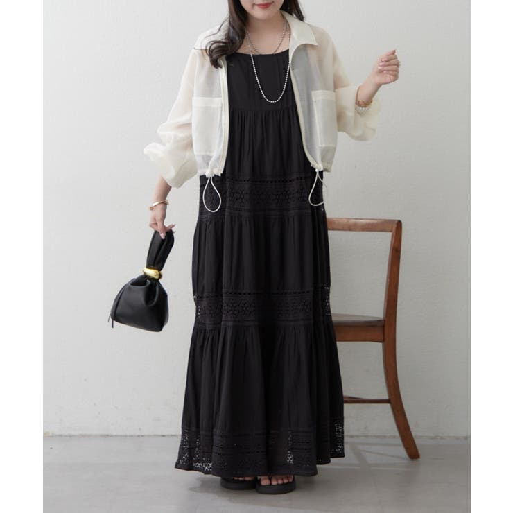 レース切替キャミワンピース[品番：OLOW0018112]｜RMAF NICE CLAUP