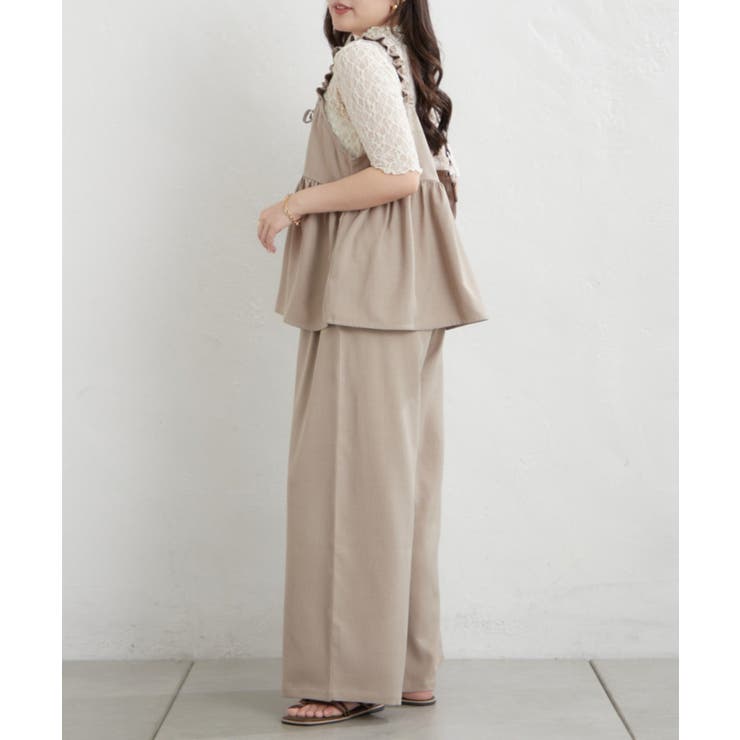 【セットアップ】リボンキャミ×ワイドパンツ | RMAF　NICE CLAUP / OLIVE des OLIVE | 詳細画像9 