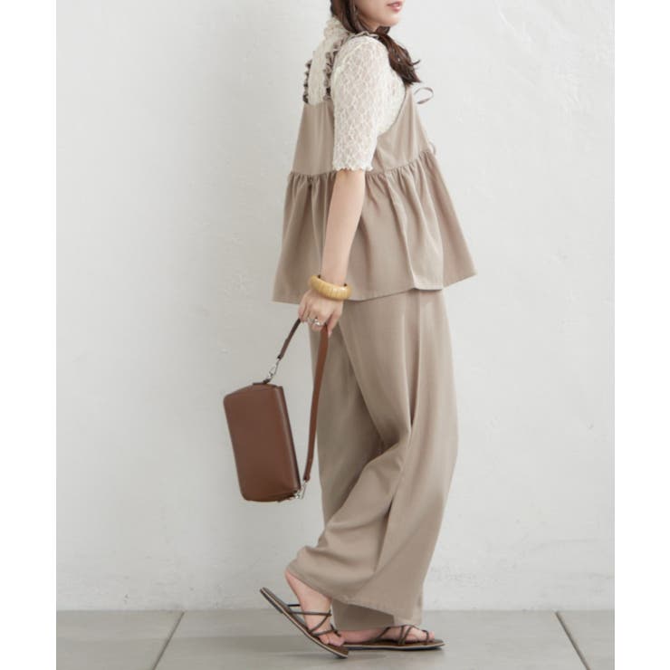 【セットアップ】リボンキャミ×ワイドパンツ | RMAF　NICE CLAUP / OLIVE des OLIVE | 詳細画像11 