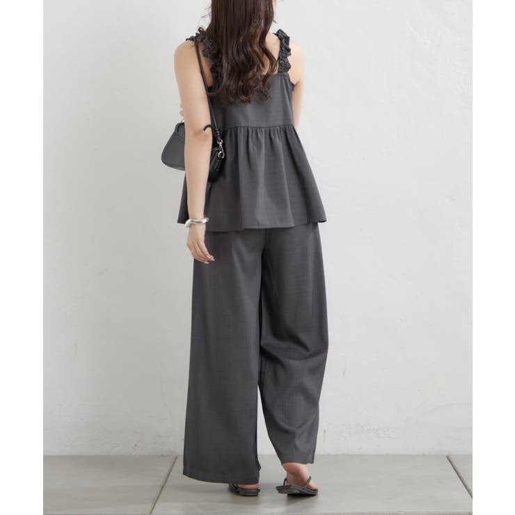 【セットアップ】リボンキャミ×ワイドパンツ | RMAF　NICE CLAUP / OLIVE des OLIVE | 詳細画像5 