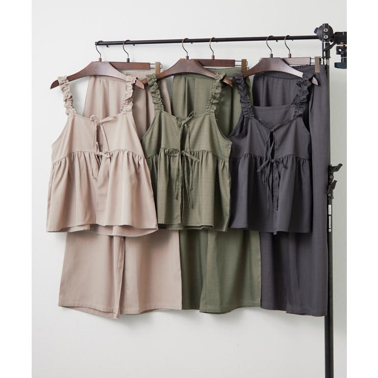【セットアップ】リボンキャミ×ワイドパンツ | RMAF　NICE CLAUP / OLIVE des OLIVE | 詳細画像30 