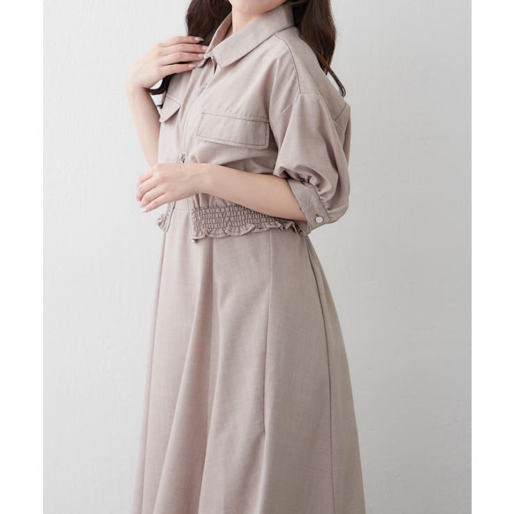 セットアップ】ジップブルゾン×ワンピース[品番：OLOW0018328]｜RMAF