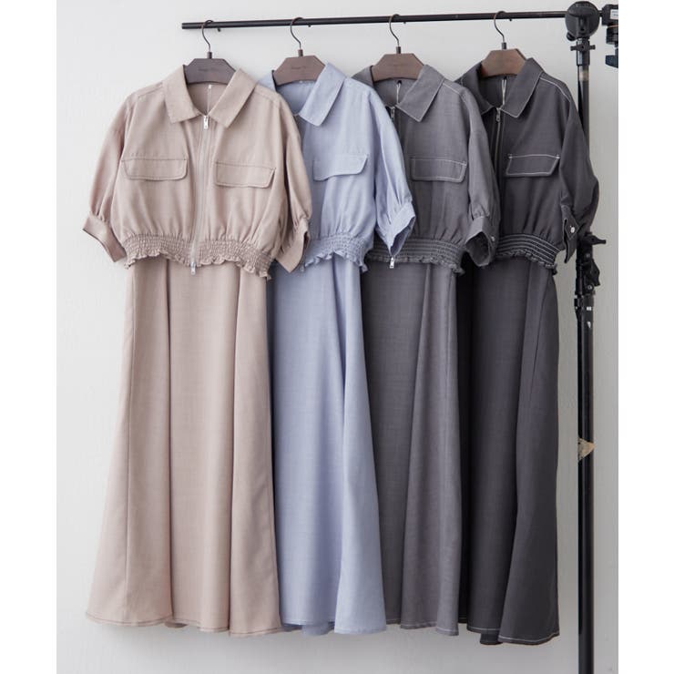 【セットアップ】ジップブルゾン×ワンピース | RMAF　NICE CLAUP / OLIVE des OLIVE | 詳細画像23 