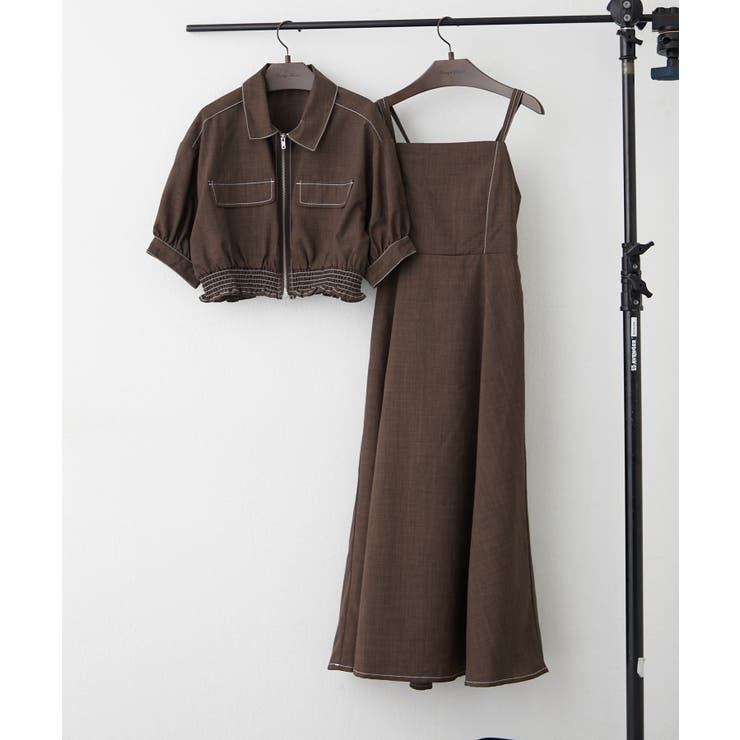 【セットアップ】ジップブルゾン×ワンピース | RMAF　NICE CLAUP / OLIVE des OLIVE | 詳細画像34 