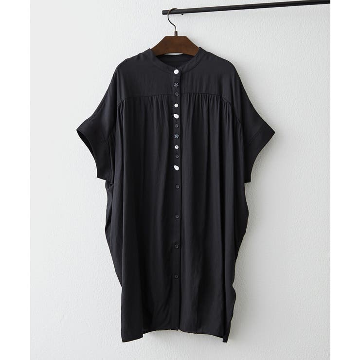 ブラック | 色々釦チュニックワンピース | RMAF　NICE CLAUP / OLIVE des OLIVE
