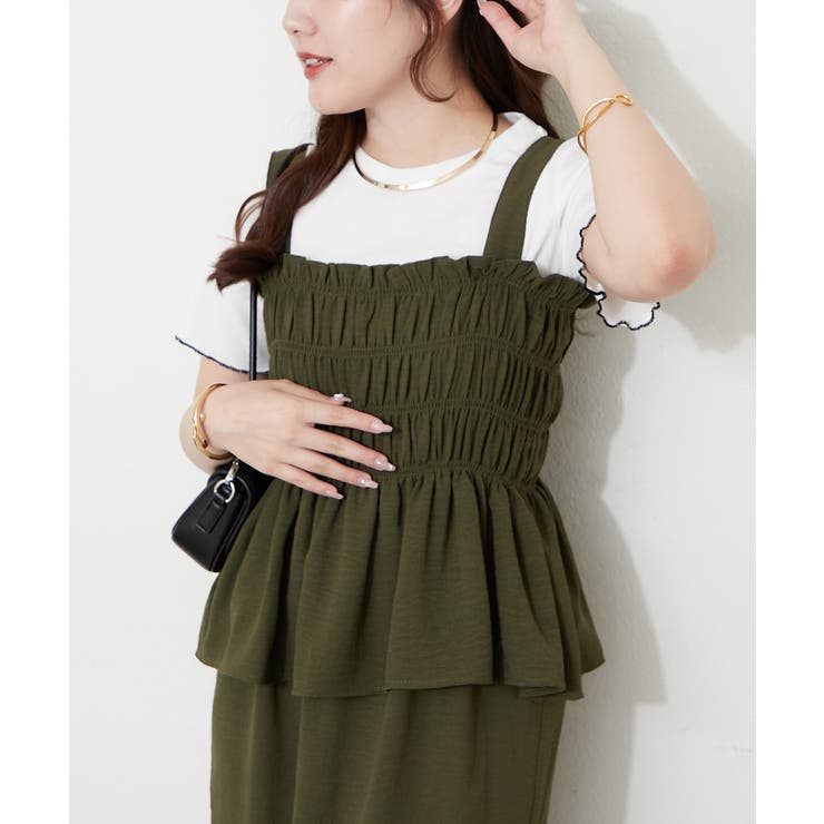 【セットアイテム】コーディネートワンピース+テレコT | RMAF　NICE CLAUP / OLIVE des OLIVE | 詳細画像8 