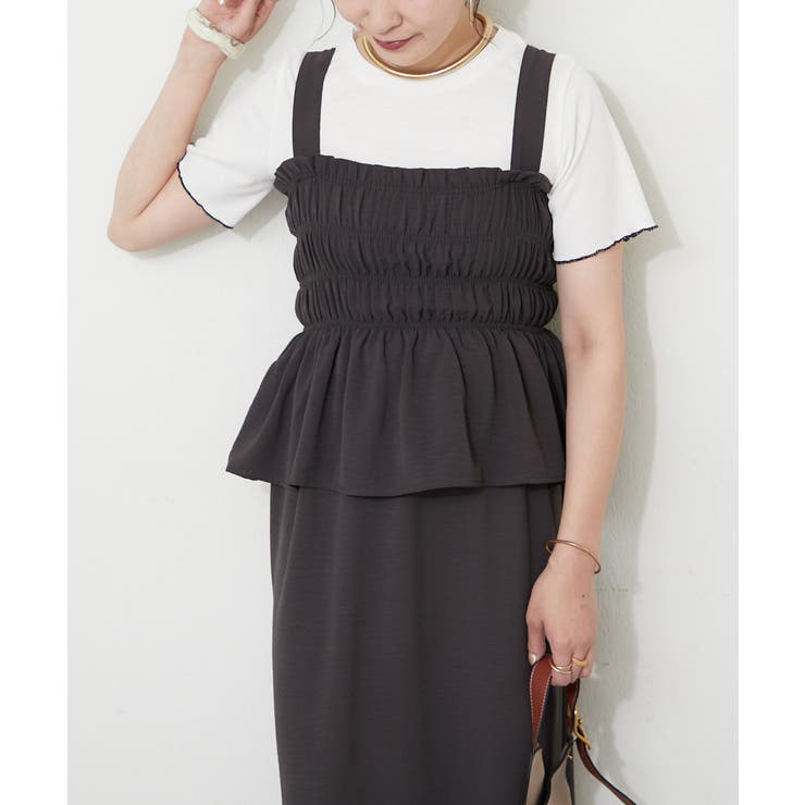 【セットアイテム】コーディネートワンピース+テレコT | RMAF　NICE CLAUP / OLIVE des OLIVE | 詳細画像3 
