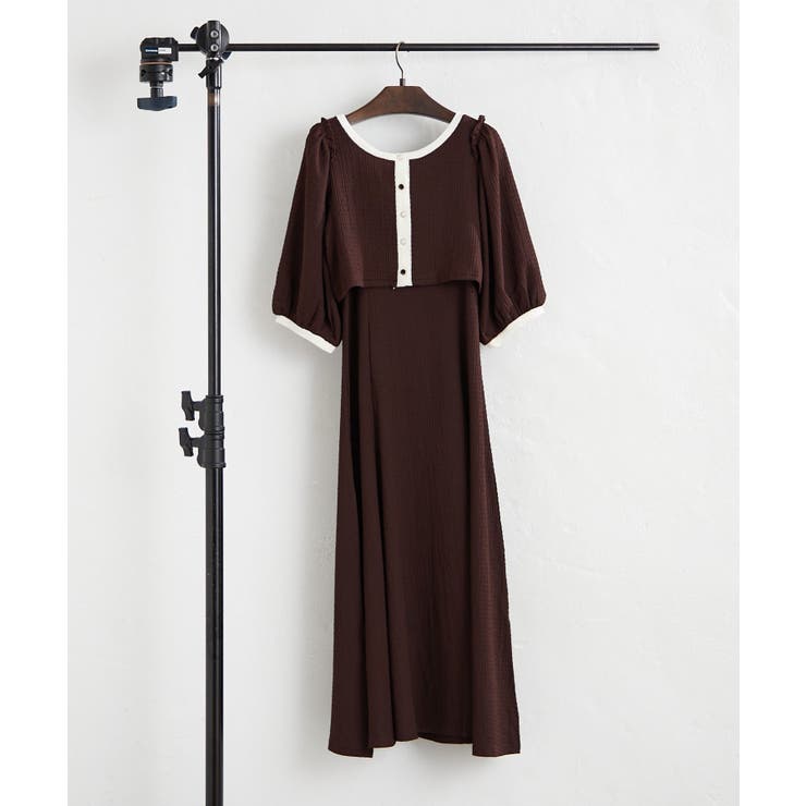 【Web限定】配色カットジャガードアンサンブル | NICE CLAUP / OLIVE des OLIVE　OUTLET | 詳細画像2 