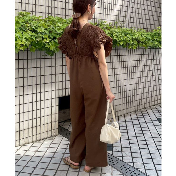シャーリングフリルロンパース | RMAF　NICE CLAUP / OLIVE des OLIVE | 詳細画像5 