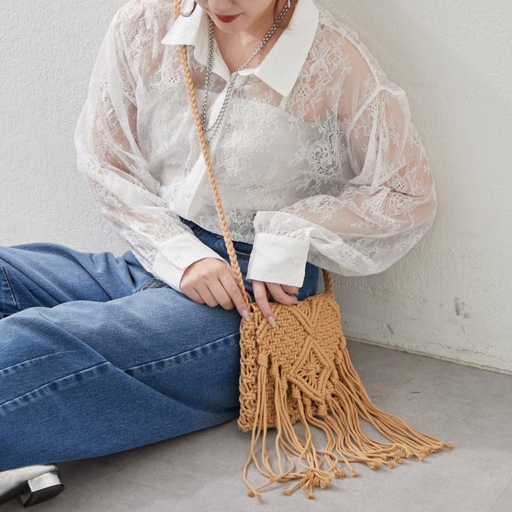 【Web限定】マクラメショルダー | RMAF　NICE CLAUP / OLIVE des OLIVE | 詳細画像6 