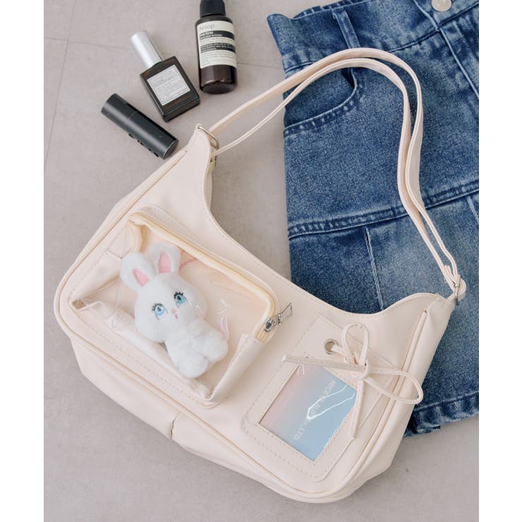 アイボリー | クリアポケットリボンBAG | RMAF　NICE CLAUP / OLIVE des OLIVE