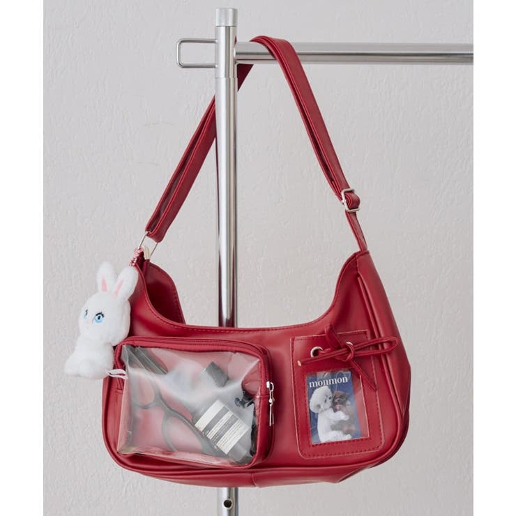 レッド | クリアポケットリボンBAG | RMAF　NICE CLAUP / OLIVE des OLIVE