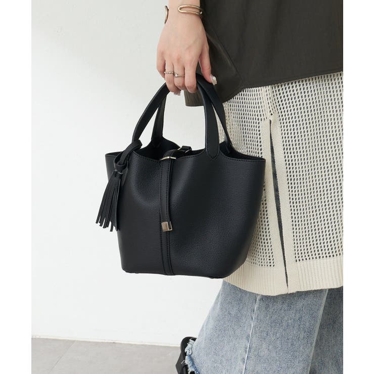 ブラック | タッセル付トート | RMAF　NICE CLAUP / OLIVE des OLIVE