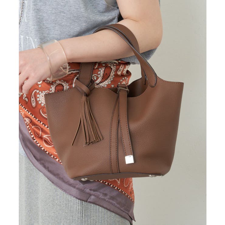 ブラウン | タッセル付トート | RMAF　NICE CLAUP / OLIVE des OLIVE