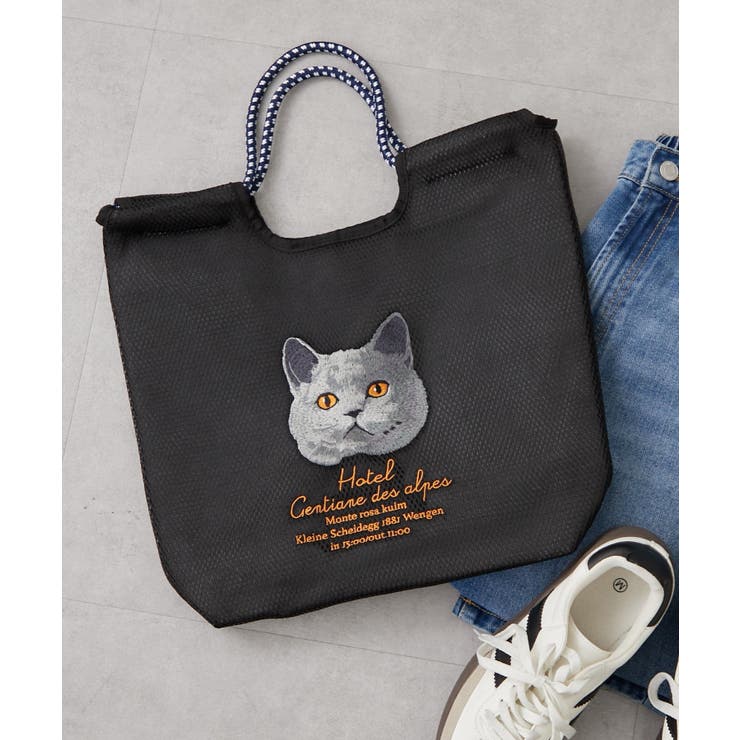 メッシュ刺繍コードトート | RMAF　NICE CLAUP / OLIVE des OLIVE | 詳細画像3 