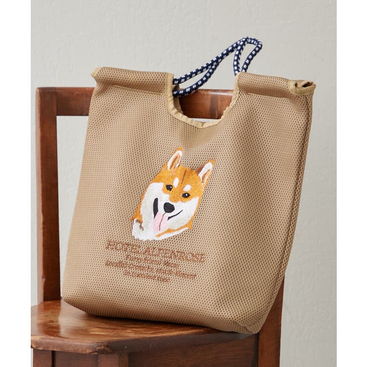 ベージュ | メッシュ刺繍コードトート | RMAF　NICE CLAUP / OLIVE des OLIVE