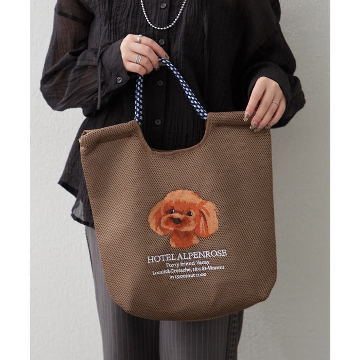 メッシュ刺繍コードトート | RMAF　NICE CLAUP / OLIVE des OLIVE | 詳細画像6 