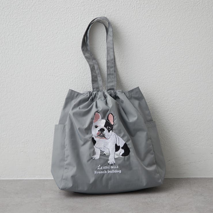 【Web限定】アニマル刺繍巾着トート | RMAF　NICE CLAUP / OLIVE des OLIVE | 詳細画像2 