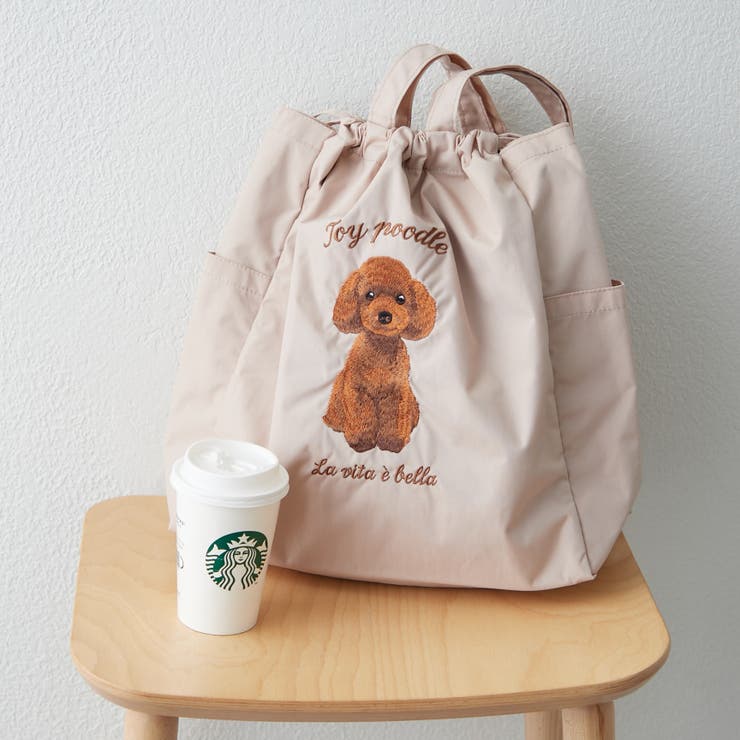 アイボリー | 【Web限定】アニマル刺繍巾着トート | RMAF　NICE CLAUP / OLIVE des OLIVE