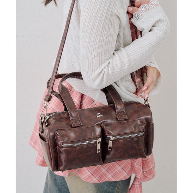 ブラウン | グロッグ2WAYミニボストン | RMAF　NICE CLAUP / OLIVE des OLIVE