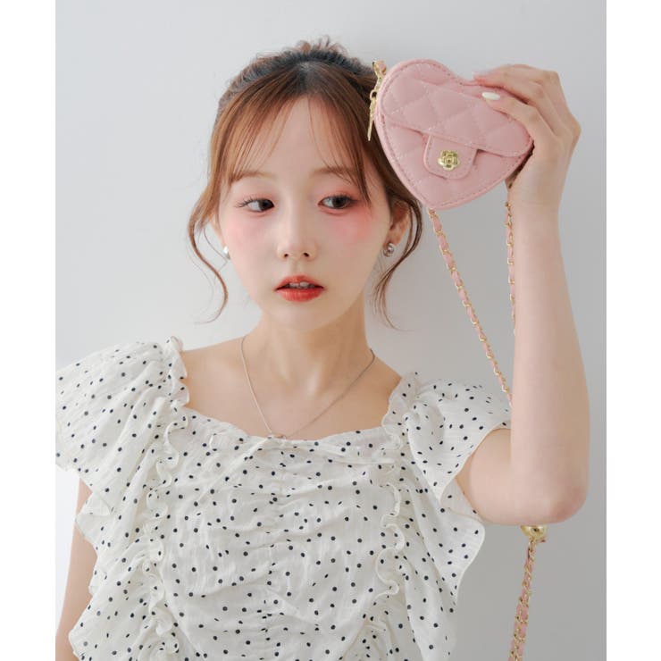 ピンク | ハートキルティングバッグ | RMAF　NICE CLAUP / OLIVE des OLIVE