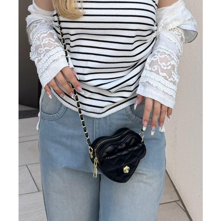 ブラック | ハートキルティングバッグ | RMAF　NICE CLAUP / OLIVE des OLIVE