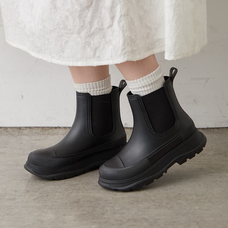 雨の日も快適！厚底サイドゴアレインブーツ | RMAF　NICE CLAUP / OLIVE des OLIVE | 詳細画像1 