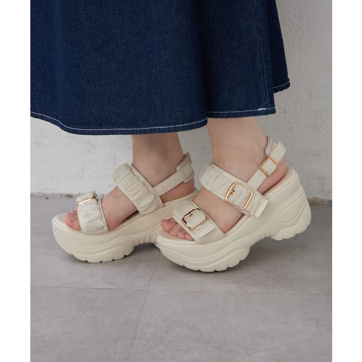 アイボリー | 【ボリュームソールなのに軽い！】オーガンスポサン | RMAF　NICE CLAUP / OLIVE des OLIVE