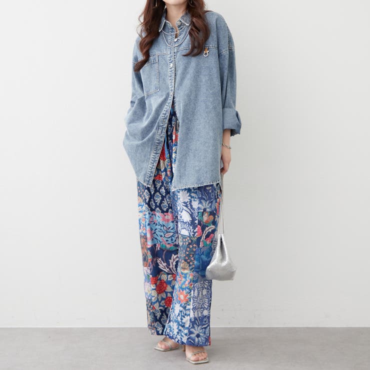 【nane】さらっと快適 インド綿 パッチワークパンツ | RMAF　NICE CLAUP / OLIVE des OLIVE | 詳細画像9 