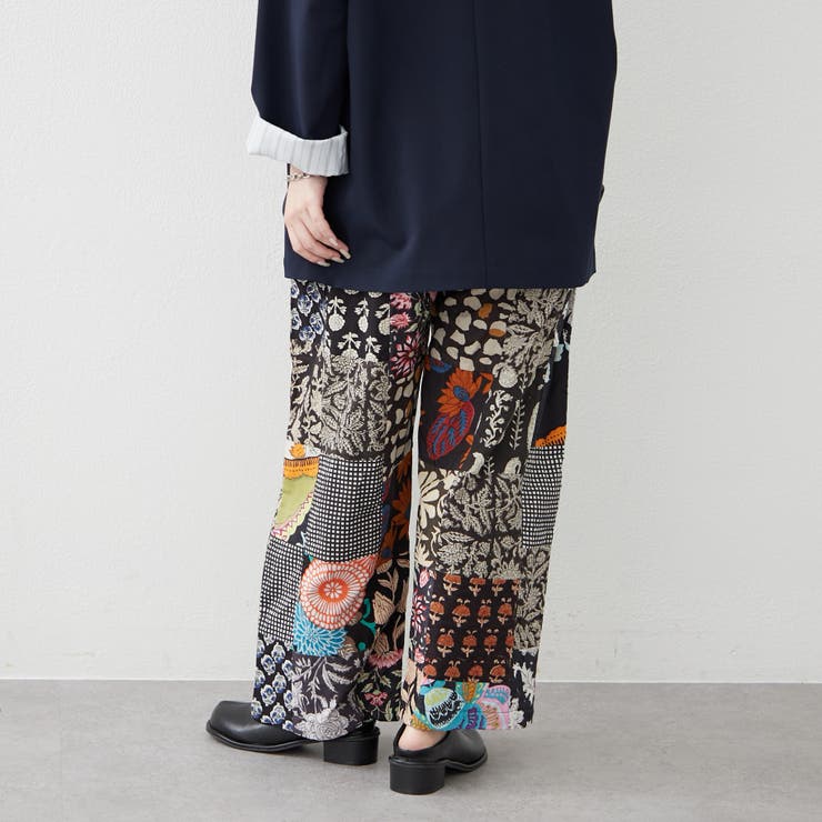 【nane】さらっと快適 インド綿 パッチワークパンツ | RMAF　NICE CLAUP / OLIVE des OLIVE | 詳細画像13 