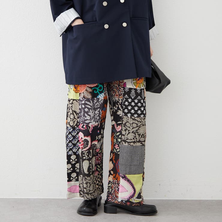 【nane】さらっと快適 インド綿 パッチワークパンツ | RMAF　NICE CLAUP / OLIVE des OLIVE | 詳細画像15 