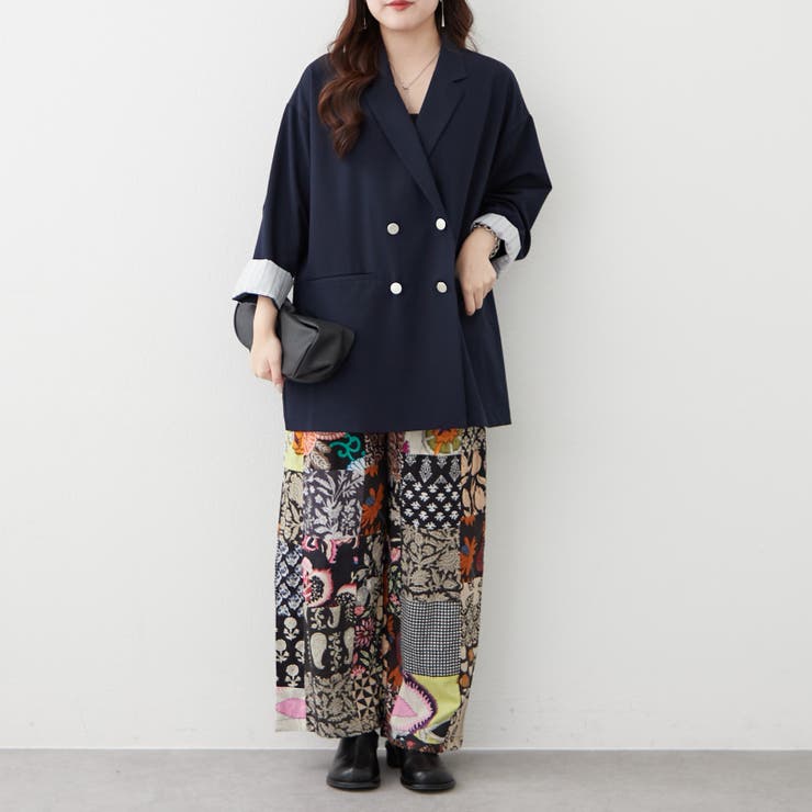 【nane】さらっと快適 インド綿 パッチワークパンツ | RMAF　NICE CLAUP / OLIVE des OLIVE | 詳細画像16 