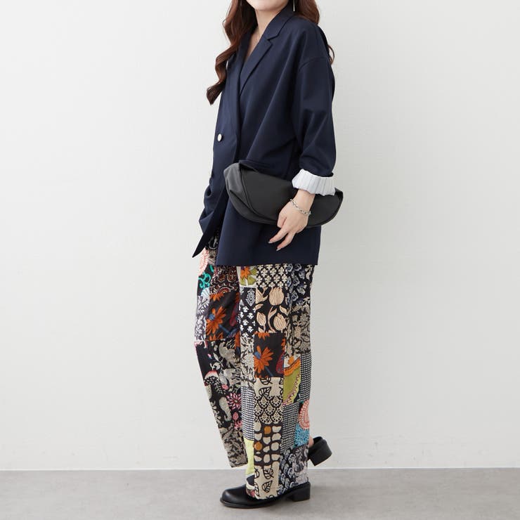 【nane】さらっと快適 インド綿 パッチワークパンツ | RMAF　NICE CLAUP / OLIVE des OLIVE | 詳細画像18 