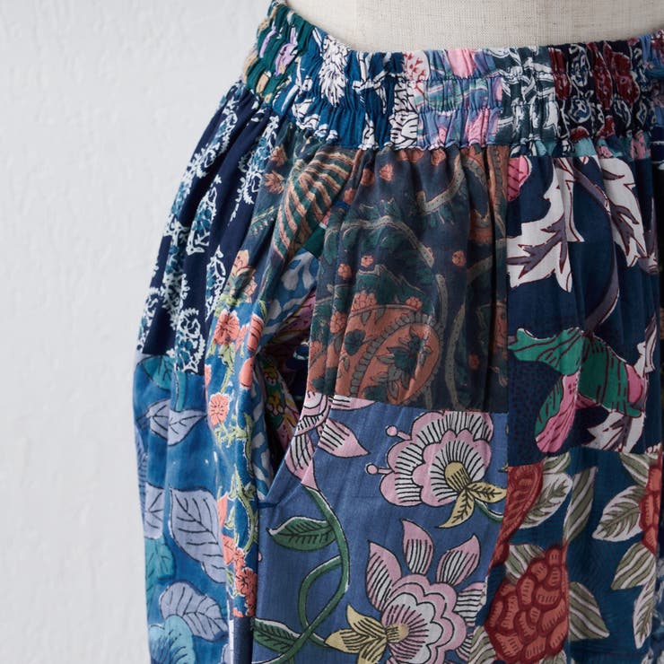 【nane】さらっと快適 インド綿 パッチワークパンツ | RMAF　NICE CLAUP / OLIVE des OLIVE | 詳細画像28 