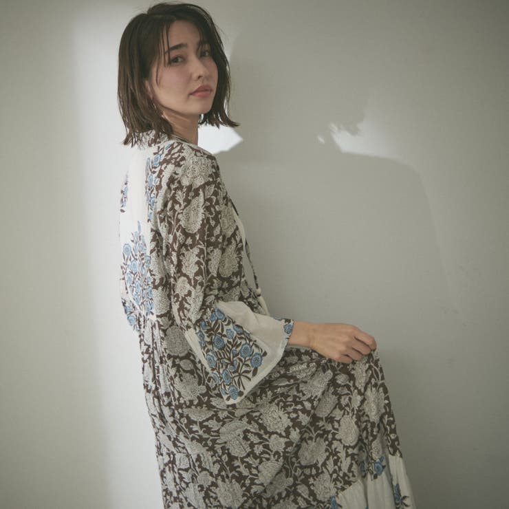 【nane】インド綿 総柄ワンピース | RMAF　NICE CLAUP / OLIVE des OLIVE | 詳細画像34 