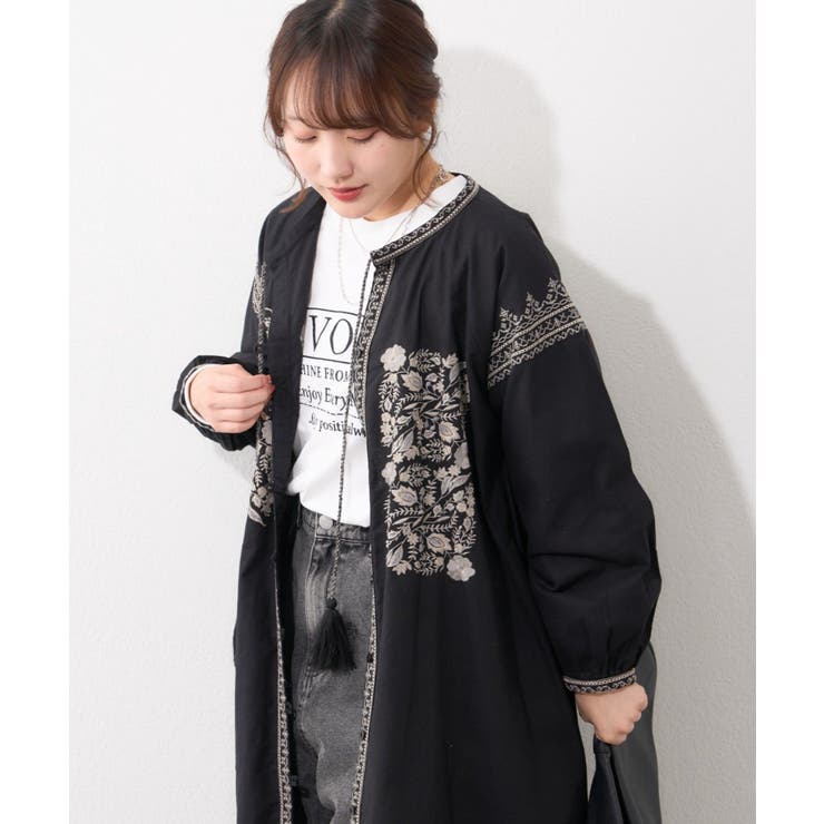 【nane】刺繍前あきワンピース | RMAF　NICE CLAUP / OLIVE des OLIVE | 詳細画像18 