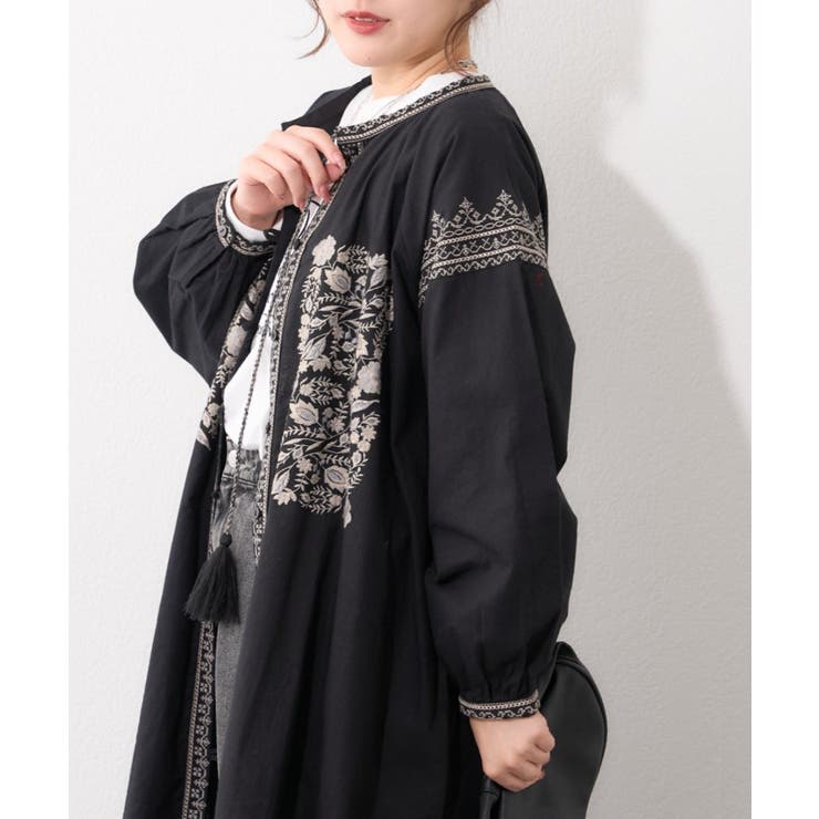 【nane】刺繍前あきワンピース | RMAF　NICE CLAUP / OLIVE des OLIVE | 詳細画像21 