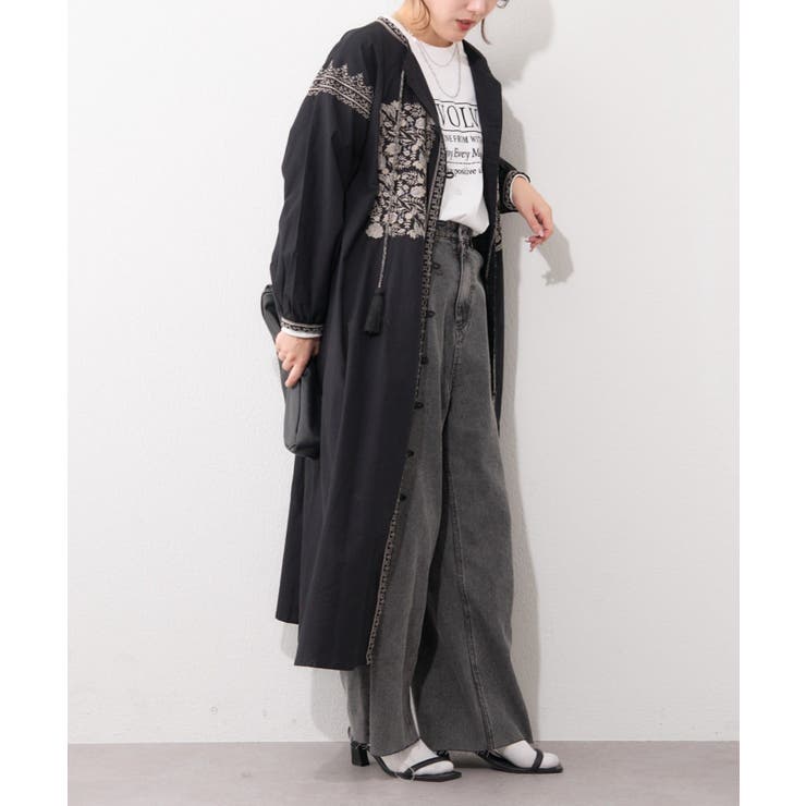 【nane】刺繍前あきワンピース | RMAF　NICE CLAUP / OLIVE des OLIVE | 詳細画像22 