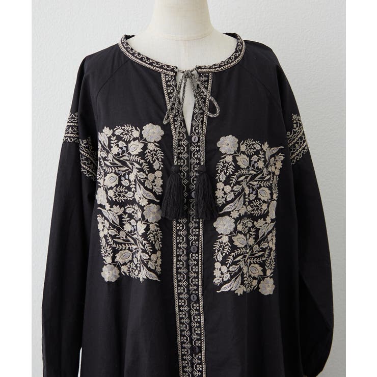 【nane】刺繍前あきワンピース | RMAF　NICE CLAUP / OLIVE des OLIVE | 詳細画像31 