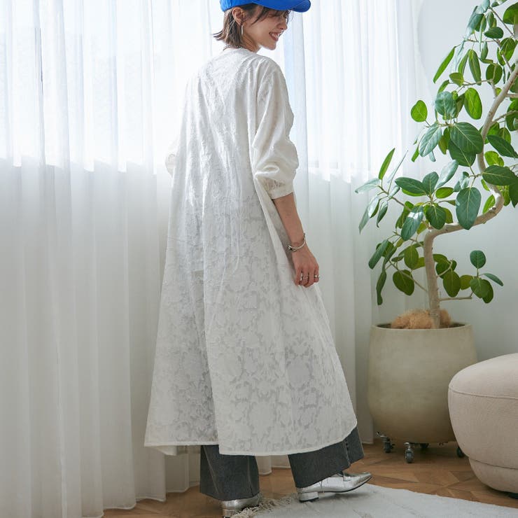 【nane】インド綿 ジャガードレースワンピース | RMAF　NICE CLAUP / OLIVE des OLIVE | 詳細画像8 