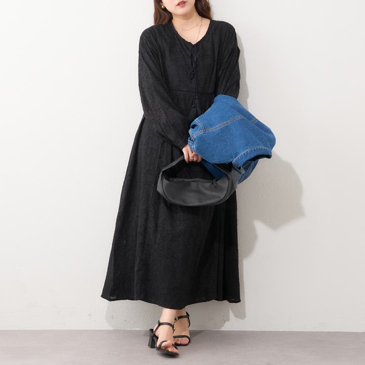 【nane】インド綿 ジャガードレースワンピース | RMAF　NICE CLAUP / OLIVE des OLIVE | 詳細画像16 