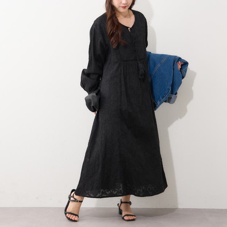 【nane】インド綿 ジャガードレースワンピース | RMAF　NICE CLAUP / OLIVE des OLIVE | 詳細画像17 