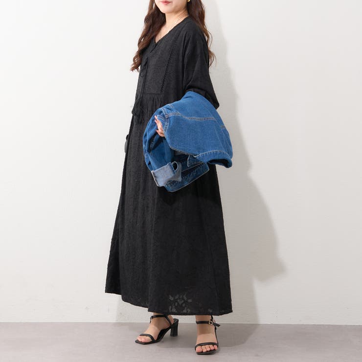 【nane】インド綿 ジャガードレースワンピース | RMAF　NICE CLAUP / OLIVE des OLIVE | 詳細画像18 