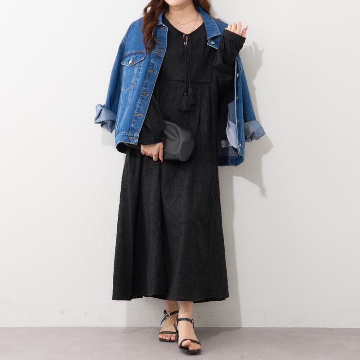 【nane】インド綿 ジャガードレースワンピース | RMAF　NICE CLAUP / OLIVE des OLIVE | 詳細画像20 