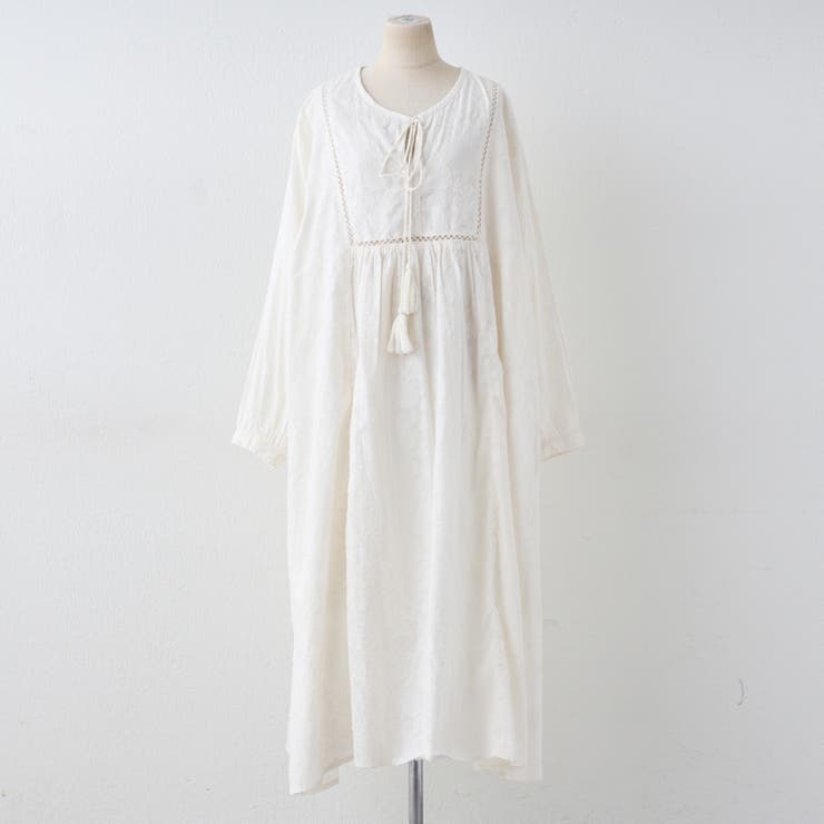 【nane】インド綿 ジャガードレースワンピース | RMAF　NICE CLAUP / OLIVE des OLIVE | 詳細画像24 