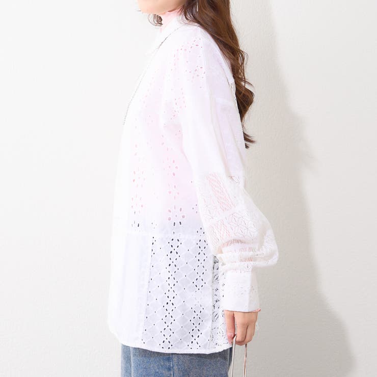 【nane】インド綿 パッチワークブラウス | RMAF　NICE CLAUP / OLIVE des OLIVE | 詳細画像15 